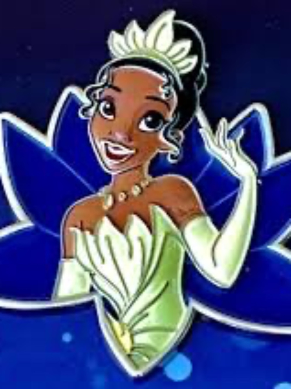 Disney D23 Expo 2024 Exclusive Tiana Blue Stained Glass Icon Pin – LE 750 (NWT)